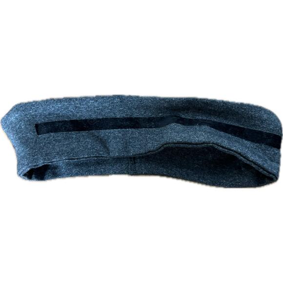 Lululemon Fly Away Tamer Headband Heathered Gray Black EUC One Size - Picture 3 of 3